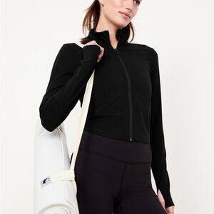 Studio Smooth Full Zip Cropped Jacket